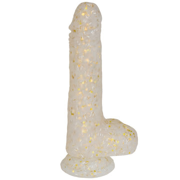 7 Inch Gold Starlight Silicone Dildo