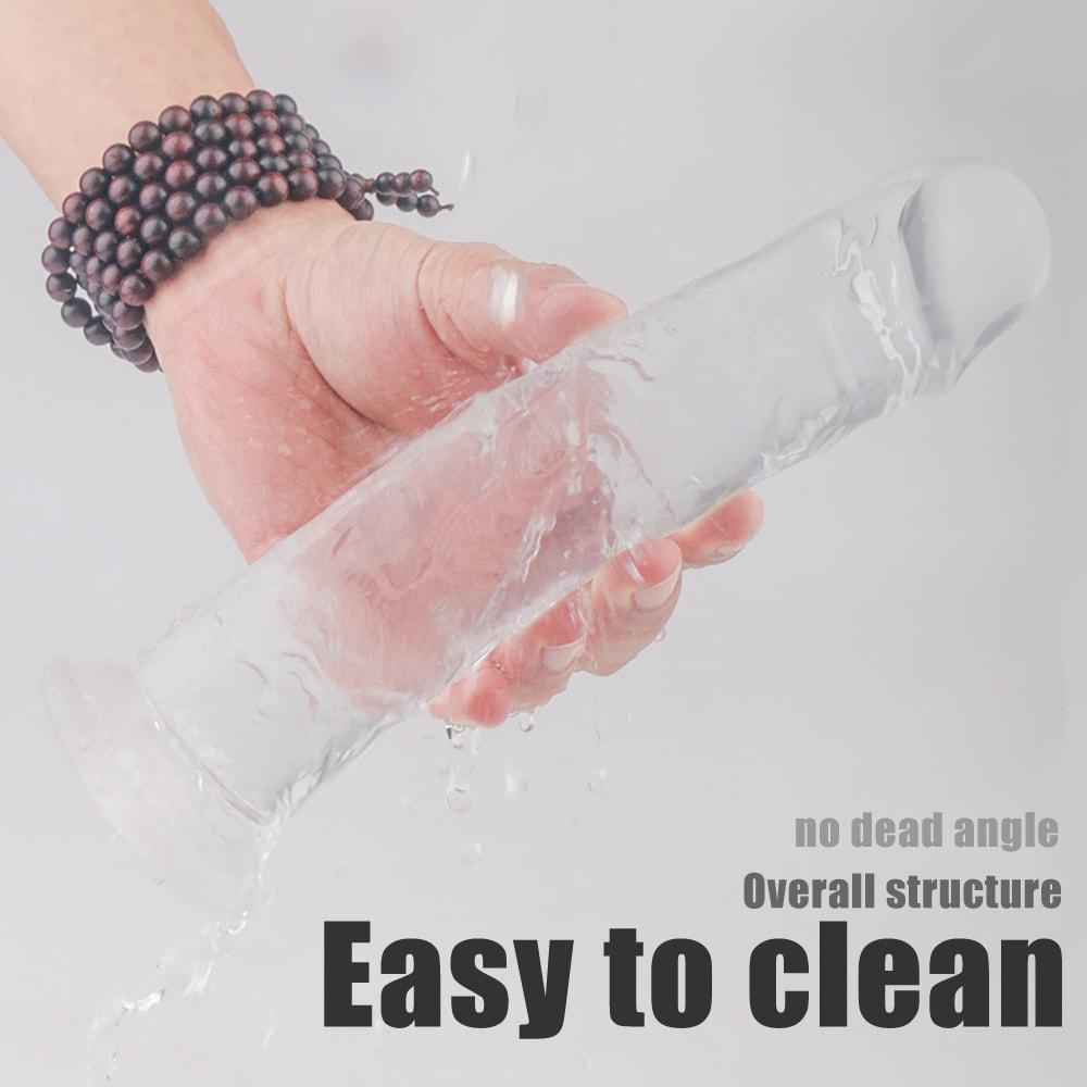 4 Kinds Size Super Suction Transparent Realistic Dildo