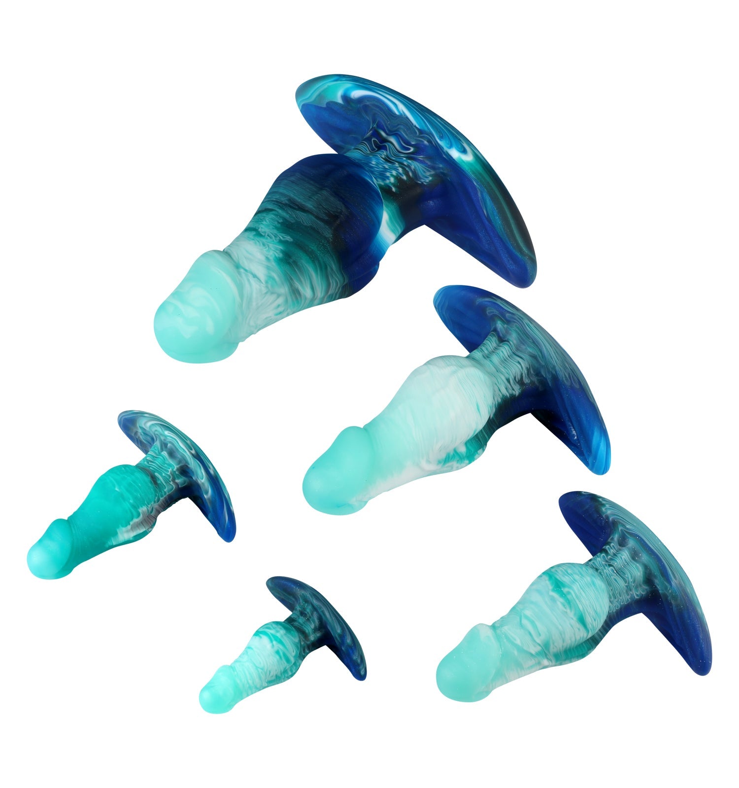 Fantasy Knot Ombre Silicone Butt Plug Kit