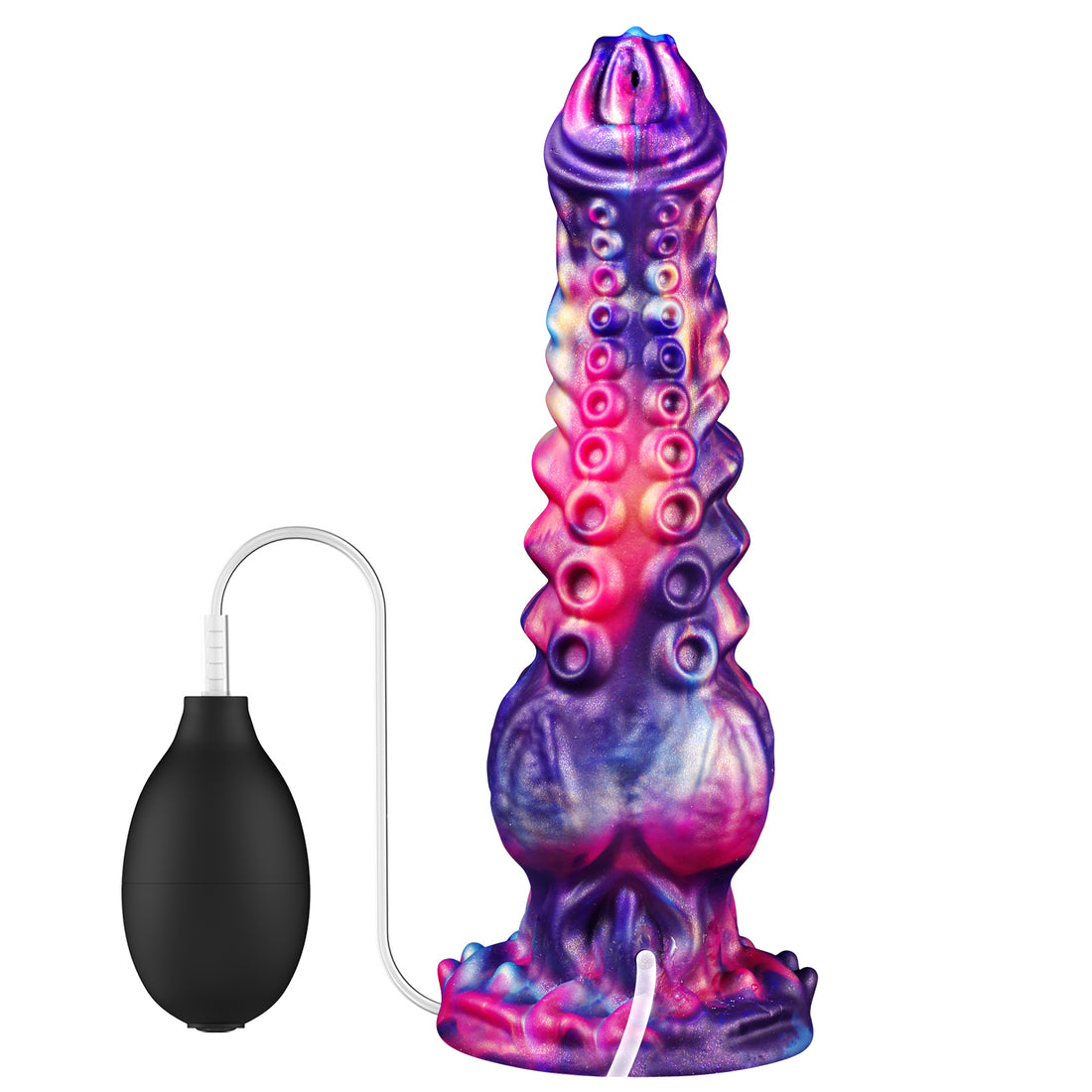 Colorful Silicone Tentacle Knot Squirting Dildo