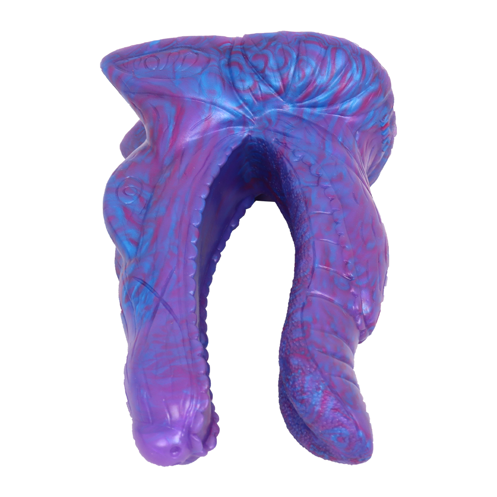 7.8 Inch Blue Monster Double Penetration Dildo