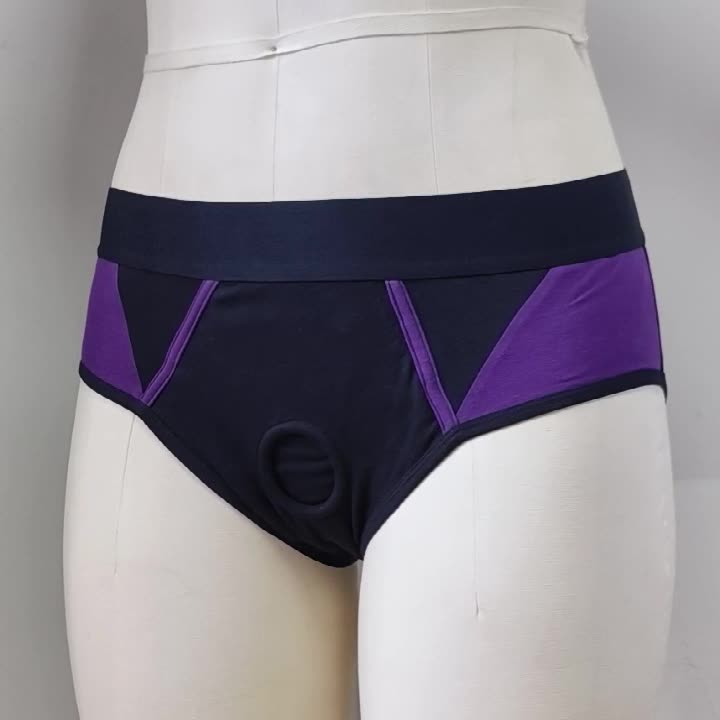 Black purple Combination Easy To Wear Strap On Harness