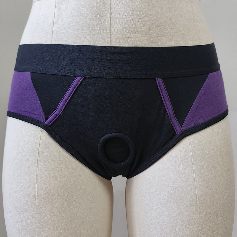 Black purple Combination Easy To Wear Strap On Harness