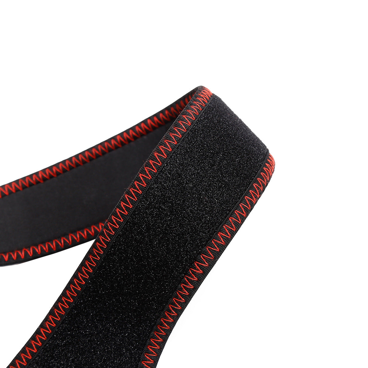 Black Red Adjustable Velcro Strap On Harness