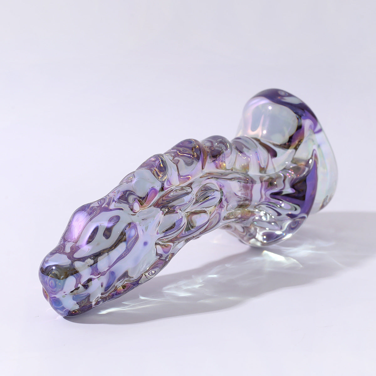 6.3 Inch Clear Glass Dragon Dildo