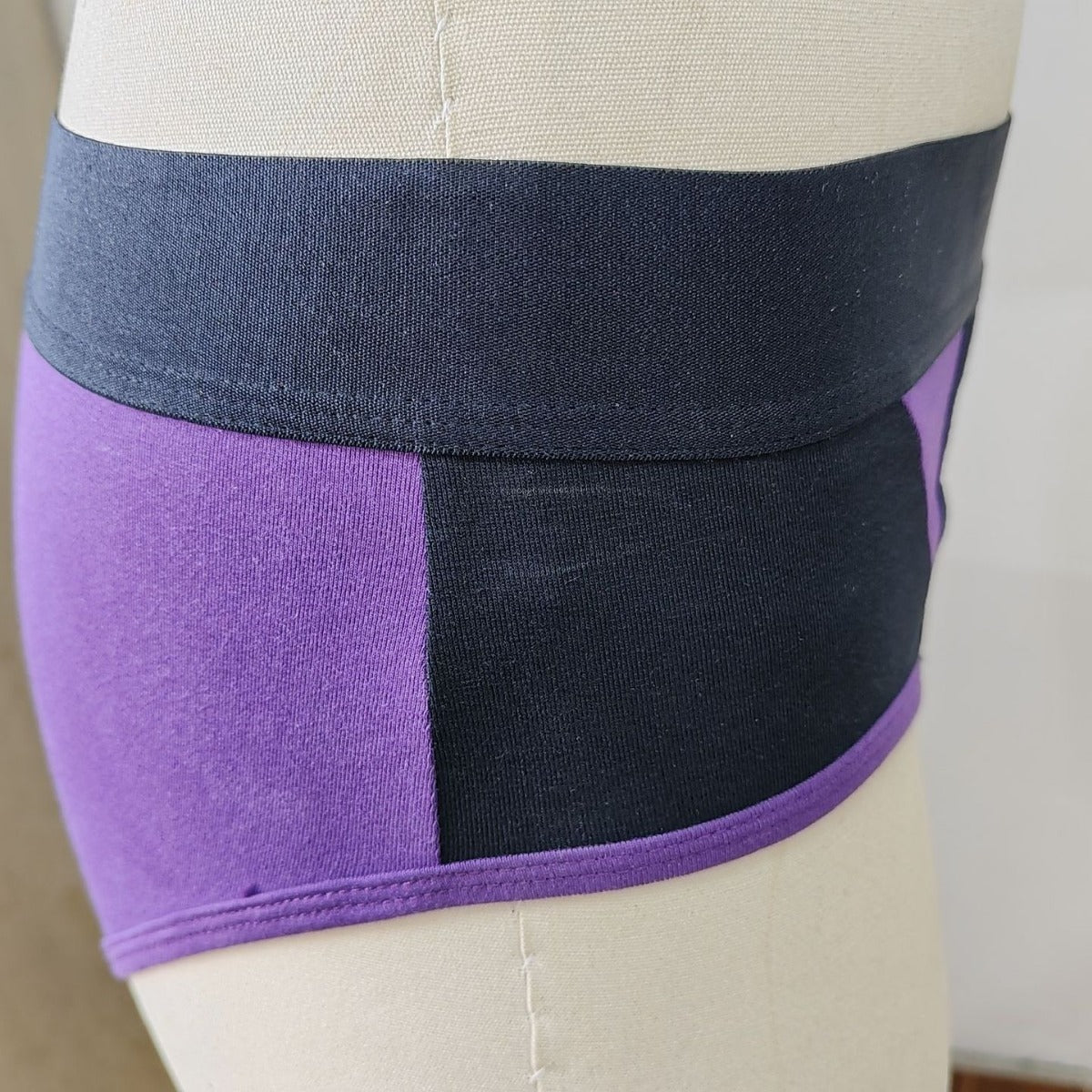 Purple Black Breathable Soft Strap On Harness