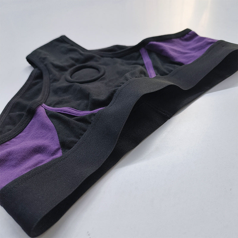 Black purple Combination Easy To Wear Strap On Harness