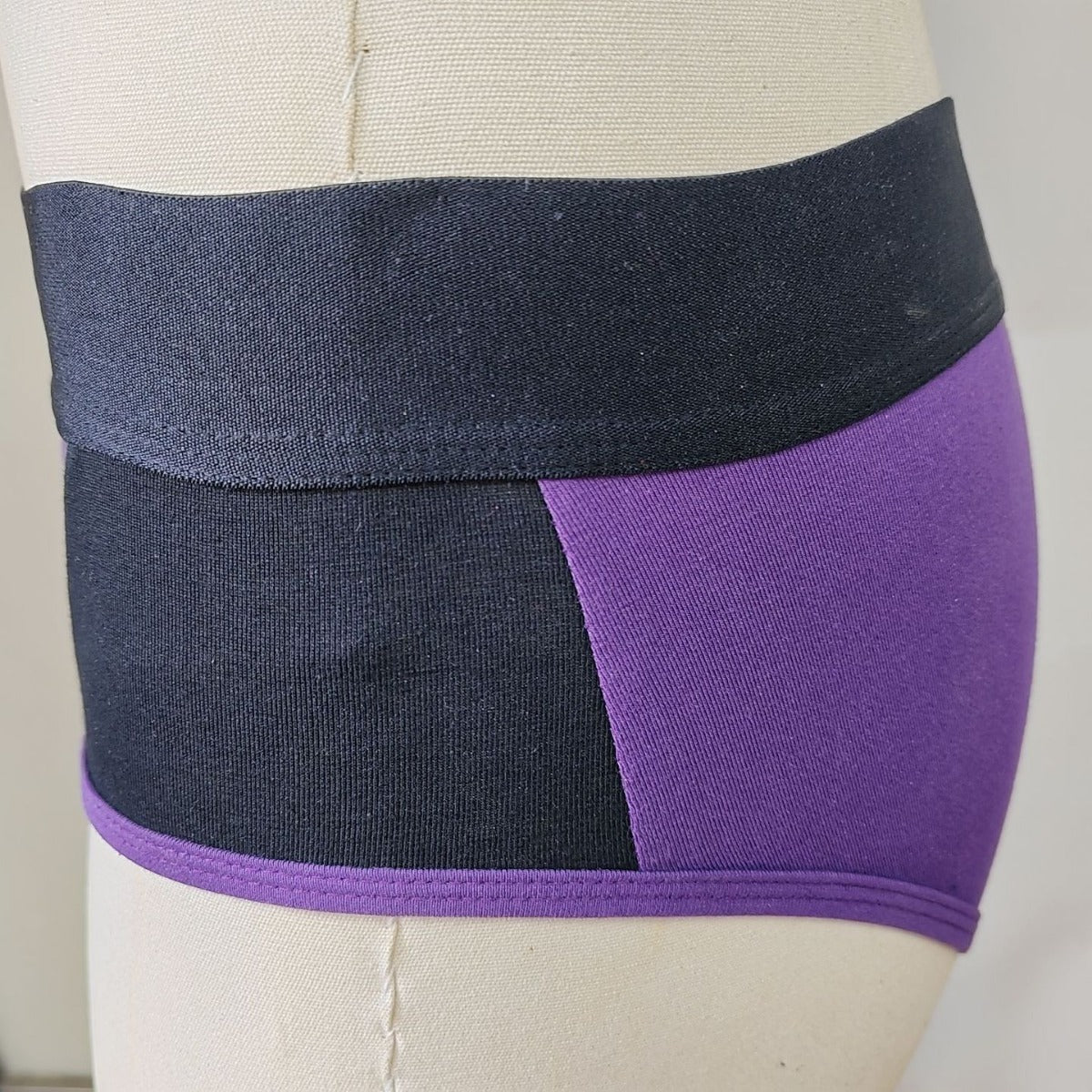 Purple Black Breathable Soft Strap On Harness