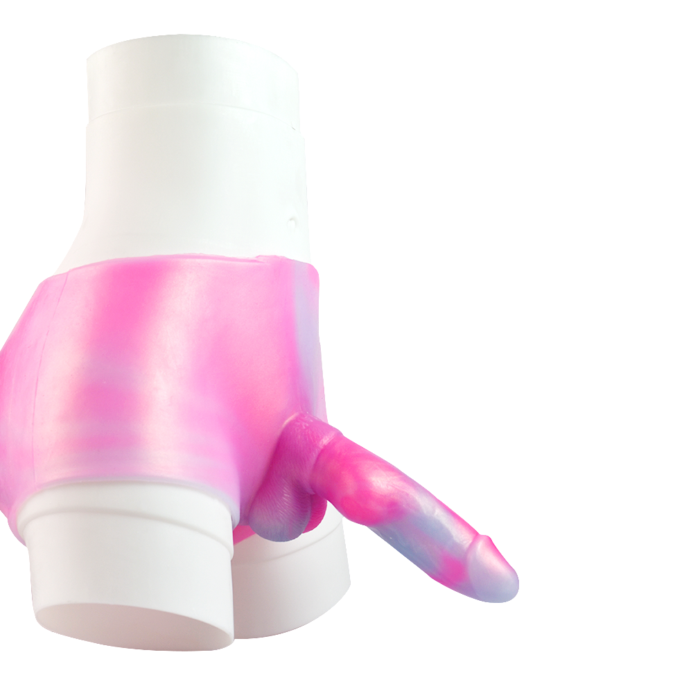 7 Inch Pink Monster Knot Dildo Panties