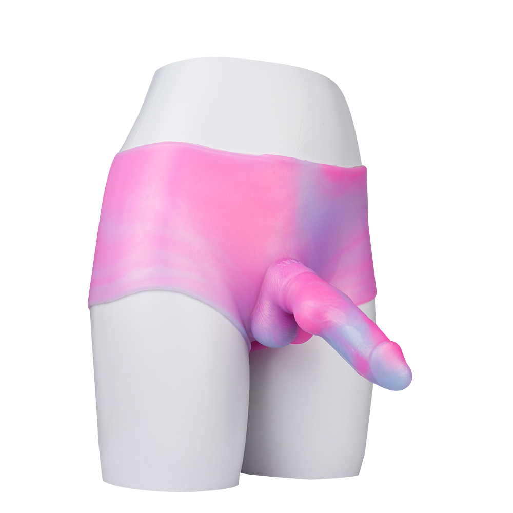 7 Inch Pink Monster Knot Dildo Panties