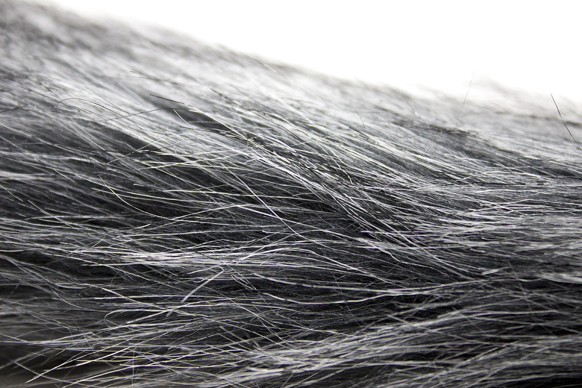 Grey Furry Animal Fox Tail Butt Plug