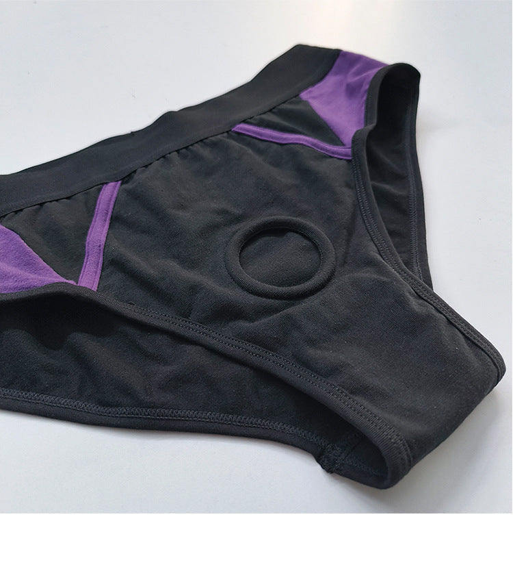 Black purple Combination Easy To Wear Strap On Harness
