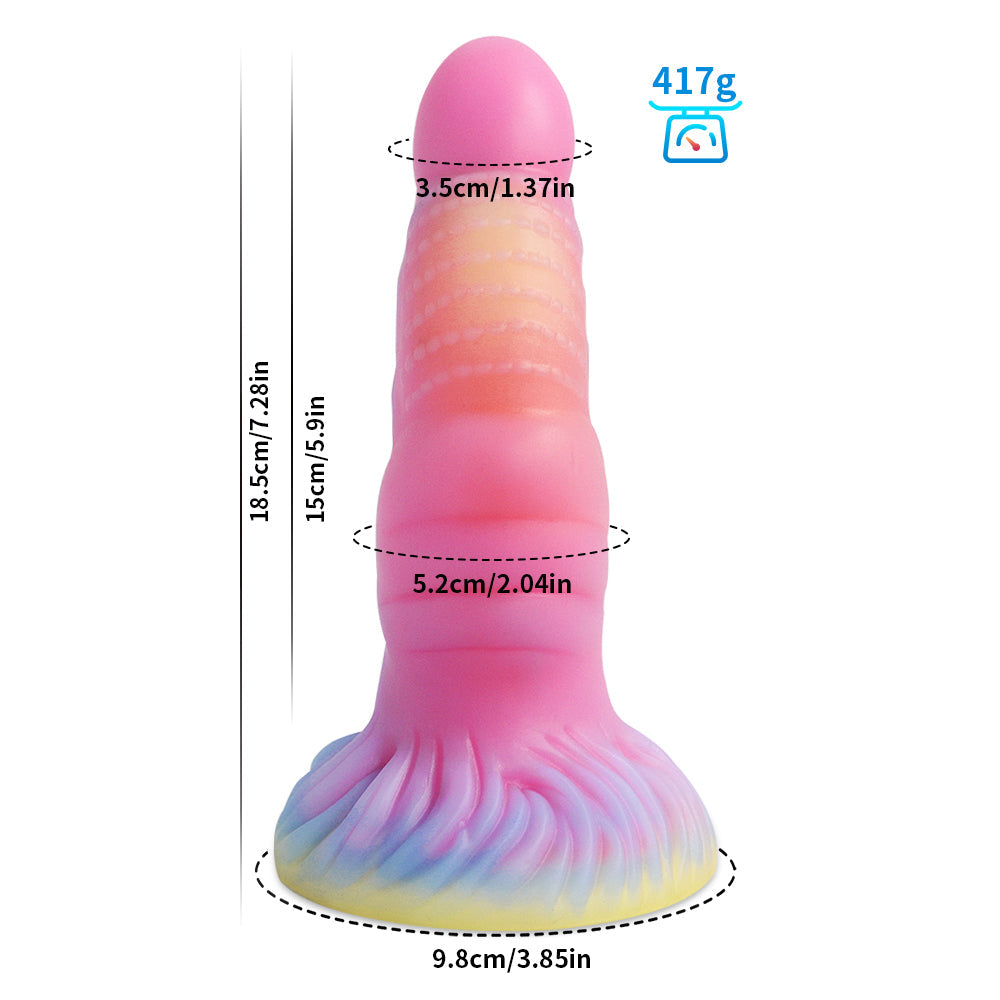 7 Inch Night Gradient Anal Fantasy Dragon Dildo