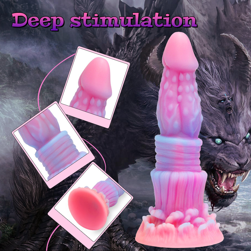 8 Inch Glow In The Dark Anal Dildo