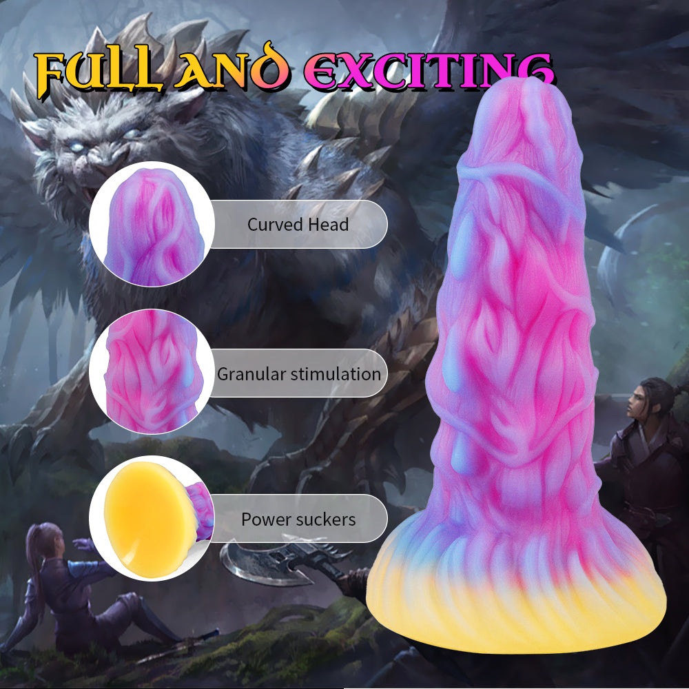 7 Inch Silicone Monster Textured Anal Dildo