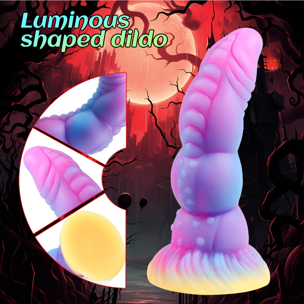 7 Inch Textured Light Up Dragon Dildo