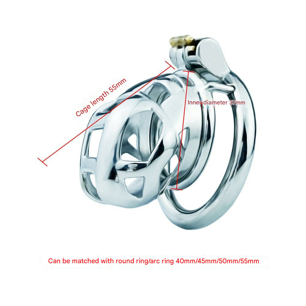 Tiny Stainless Steel Cobra Chastity Cage
