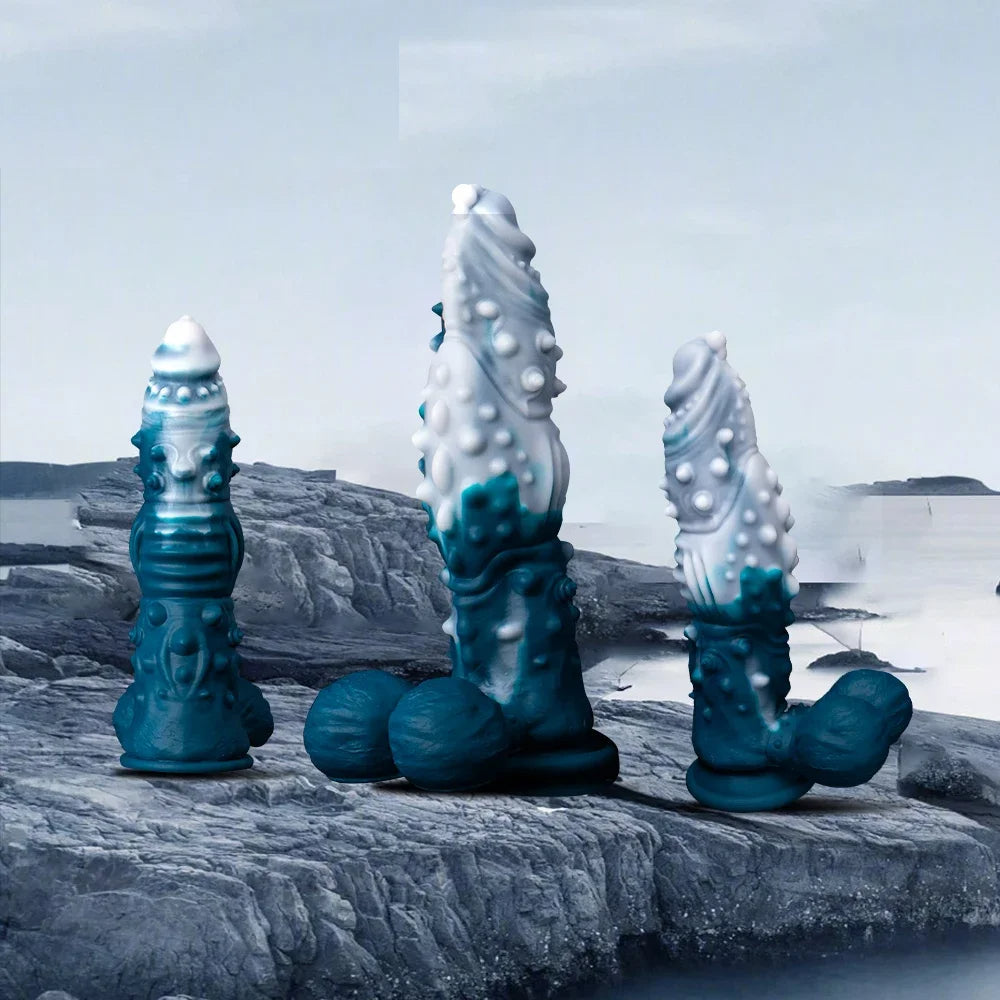 12 Inch Huge Silicone Ice Dragon Dildo-Multiple sizes
