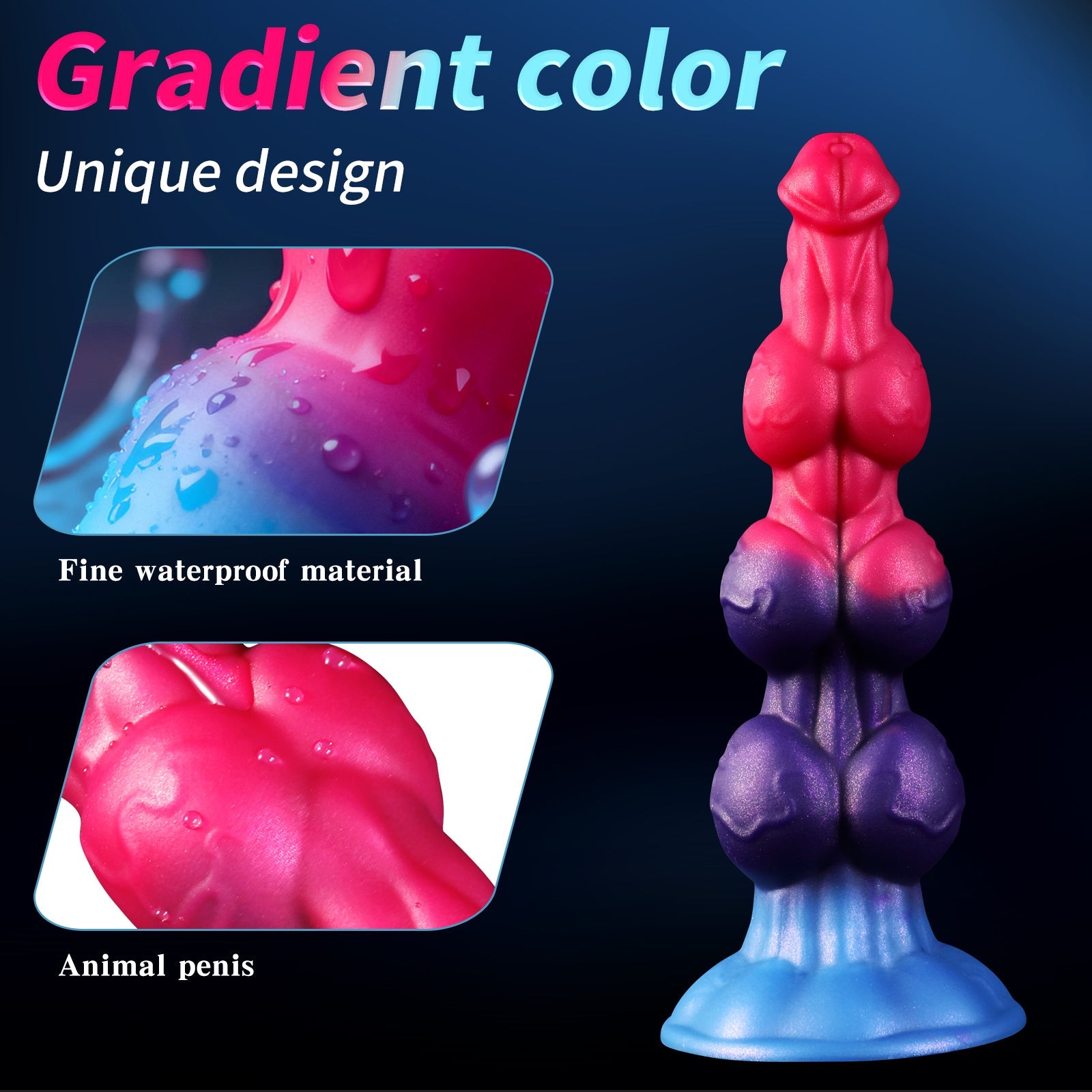 9 Inch Three Knot Fantasy Dog Dirty Penis