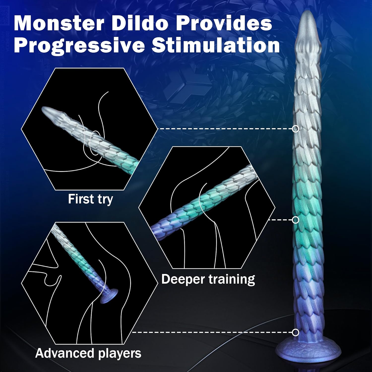 20 Inch Long Tentacle Shape Dragon Dildo