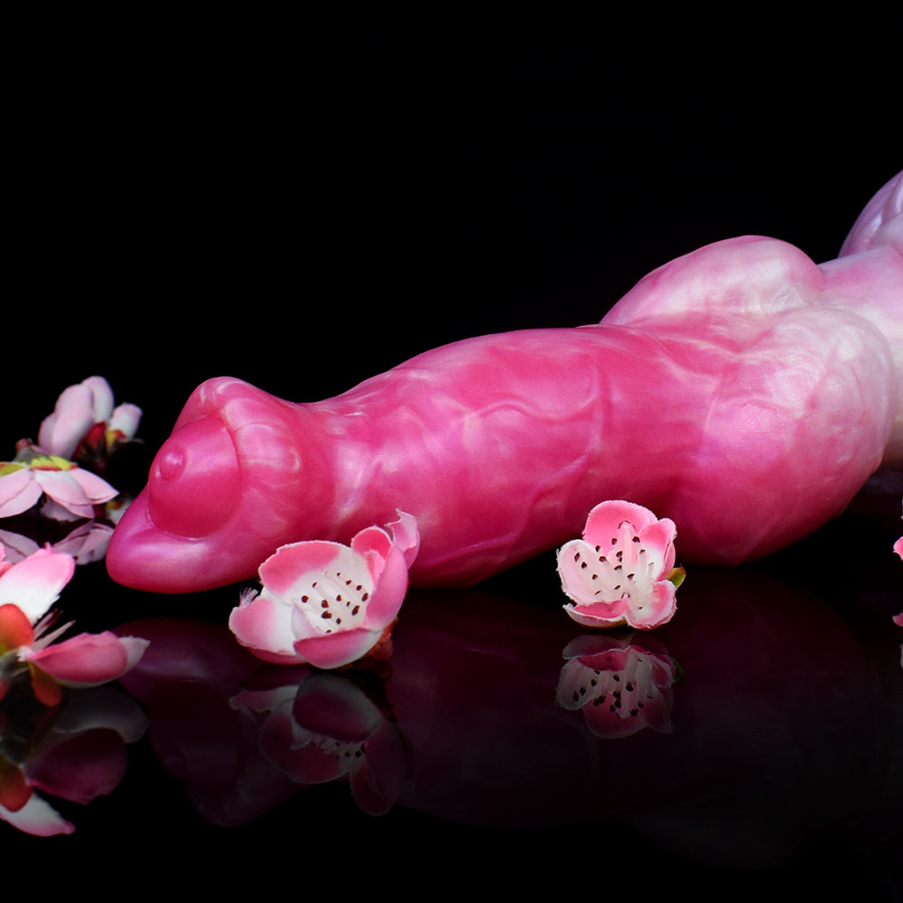 8 Inch Pink Knot Fantasy Dog Dildo