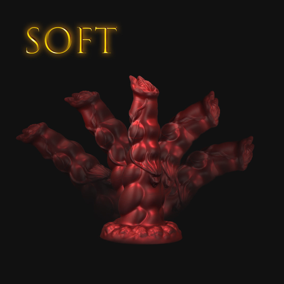 Custom Red Silicone Dragon Anal Dildo
