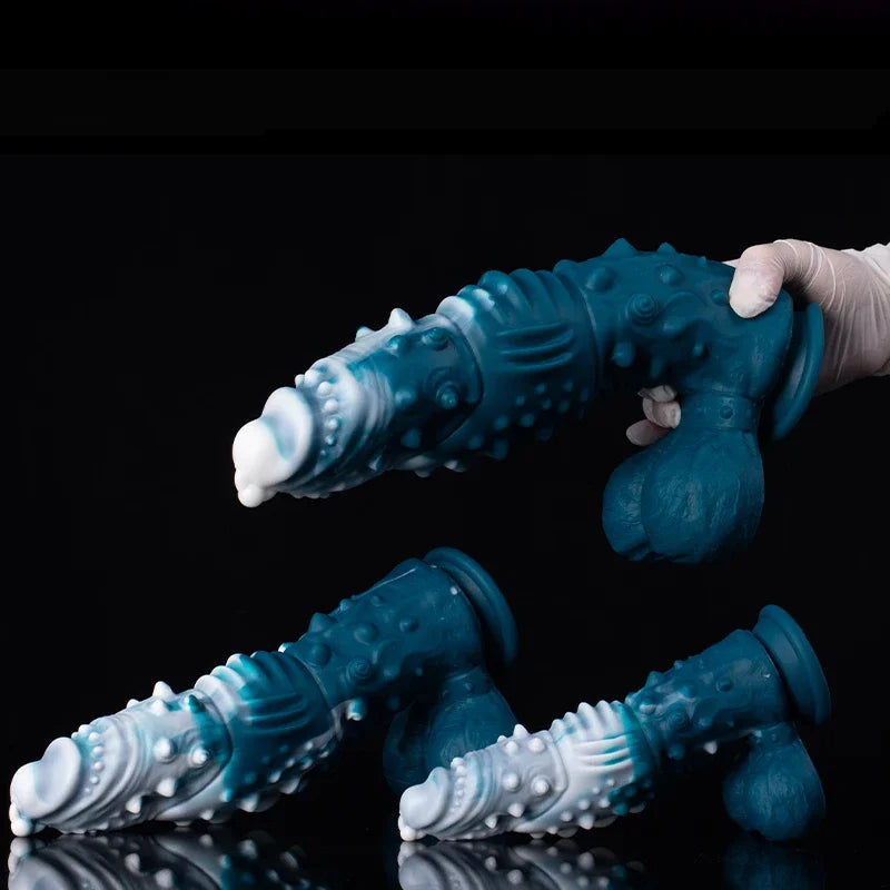 12 Inch Huge Silicone Ice Dragon Dildo-Multiple sizes