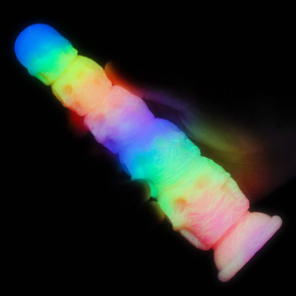 Glow in the Dark Skull Colorful Anal Dildo