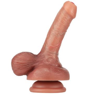 5 Inch Realistic Curved Small Foreskin Dildo