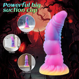 Charger l&#39;image dans la galerie, Colorful Dragon Light Up Fantasy Anal Dildos