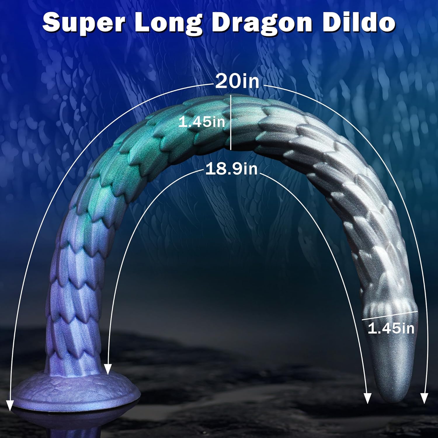 20 Inch Long Tentacle Shape Dragon Dildo