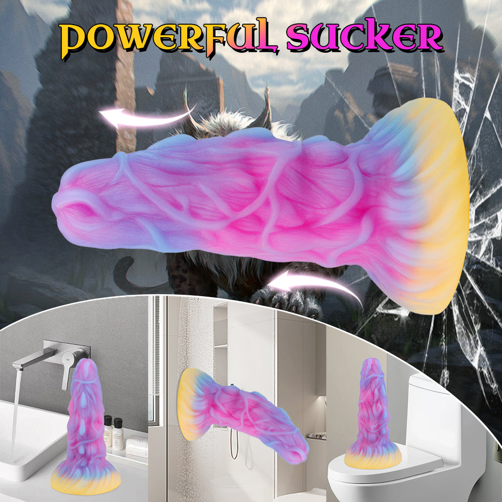 7 Inch Silicone Monster Textured Anal Dildo