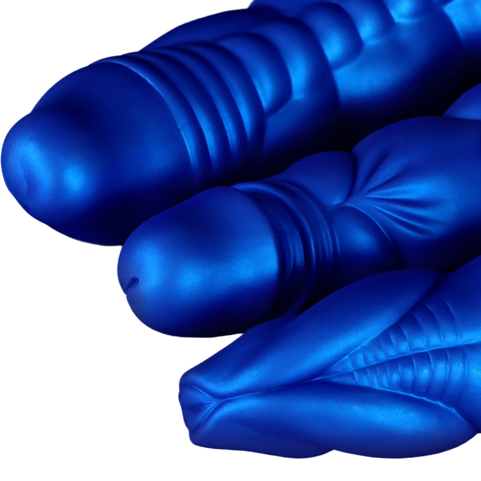 Blue Curved Water Dragon Dildo