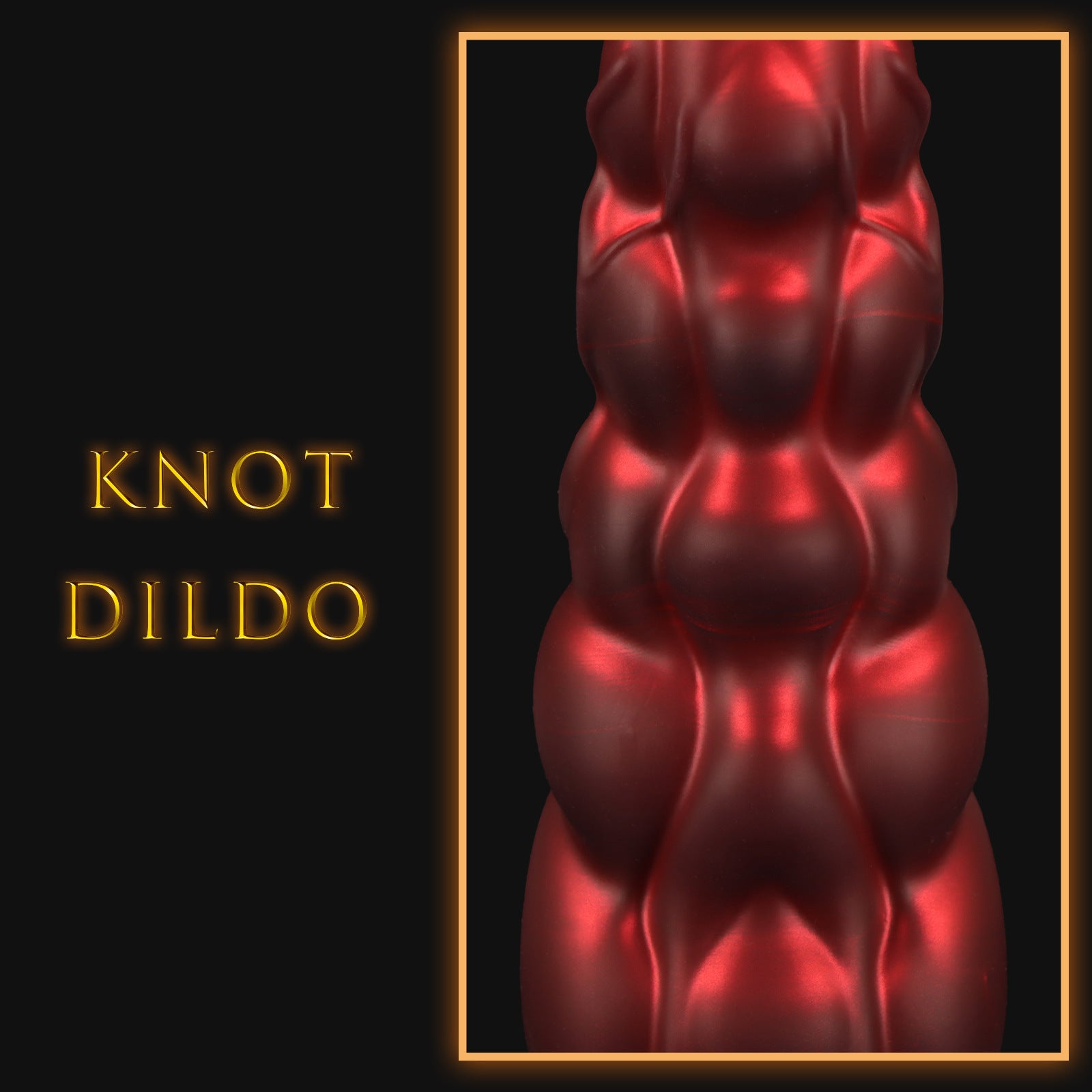 Custom Red Silicone Dragon Anal Dildo