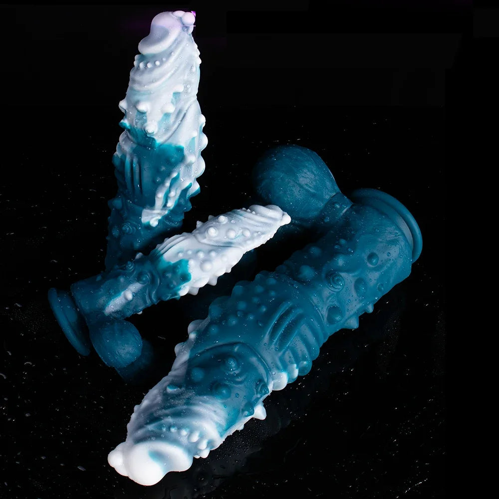 12 Inch Huge Silicone Ice Dragon Dildo-Multiple sizes