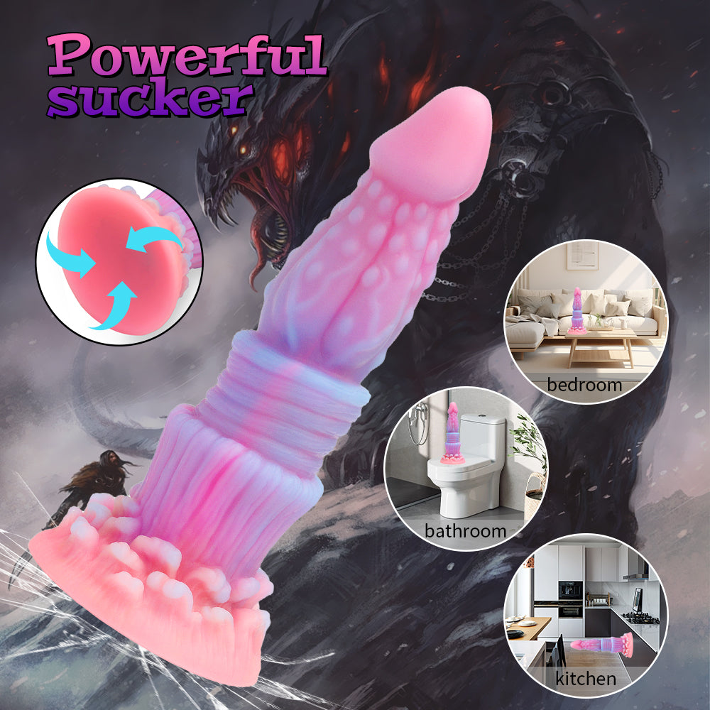 8 Inch Glow In The Dark Anal Dildo