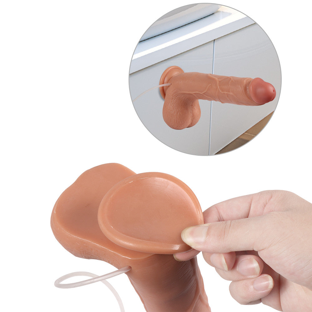 8 Inch Realistic Silicone Squirting Dildo