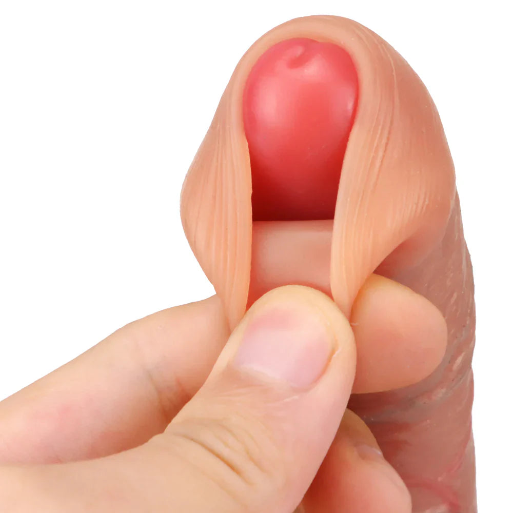 5 Inch Curved Realistic Small With Foreskin