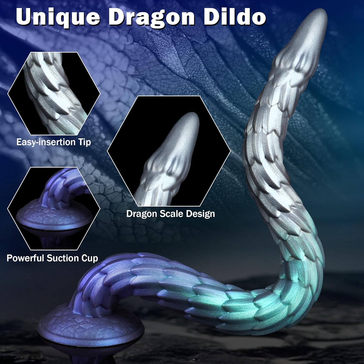 20 Inch Long Tentacle Shape Dragon Dildo