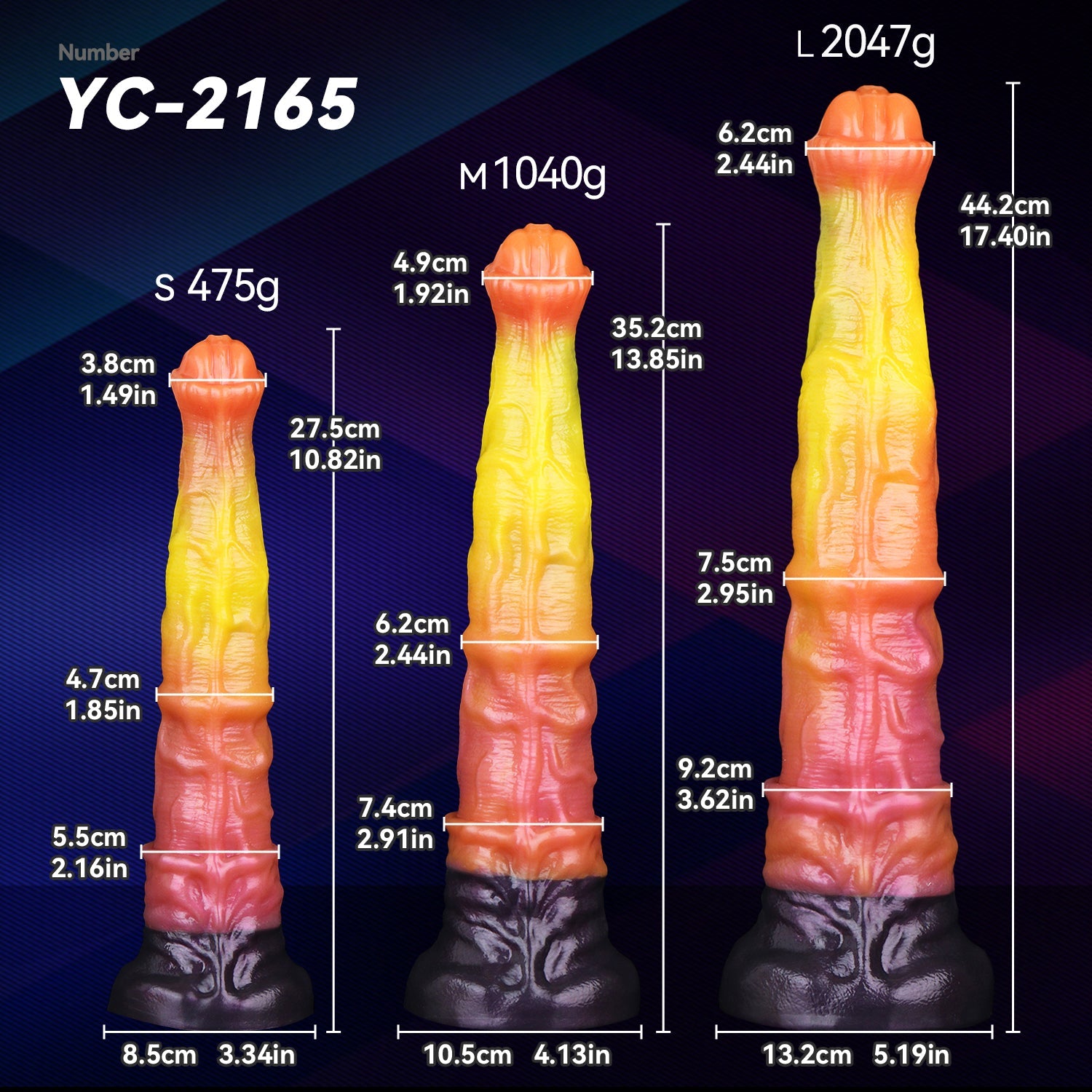 Dual Density Large Realistic Horse Penis Dildo