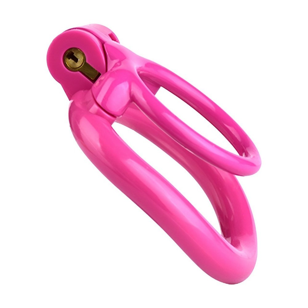 Pink Resin Male Chastity Cage