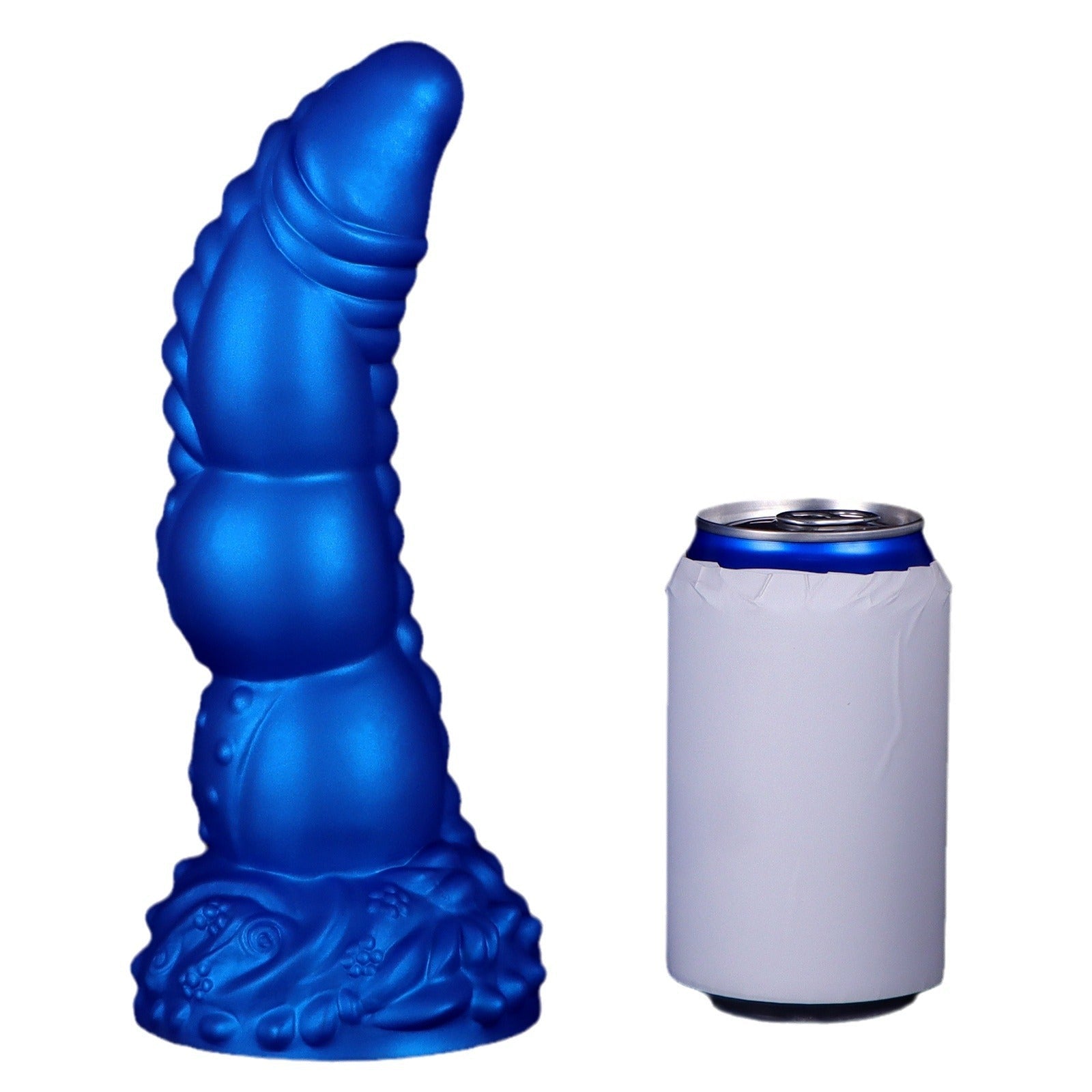 Blue Curved Water Dragon Dildo