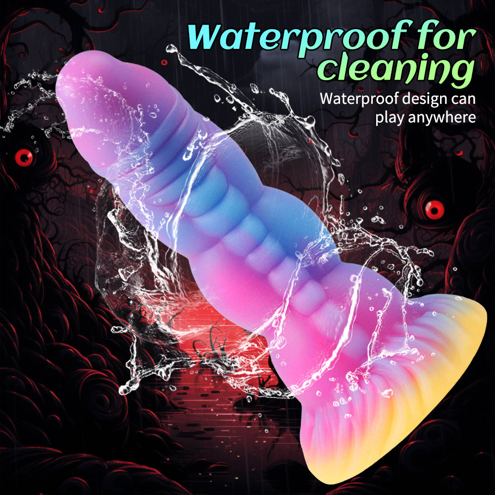 7 Inch Textured Light Up Dragon Dildo