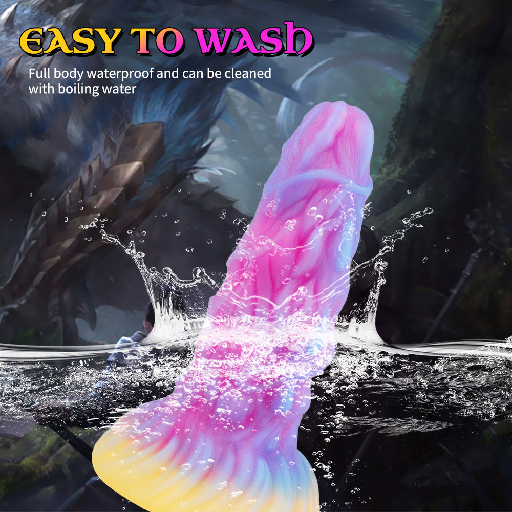7 Inch Silicone Monster Textured Anal Dildo