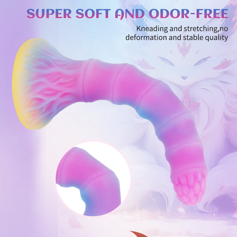 9 Inch Curved Bamboo Anal Dildo