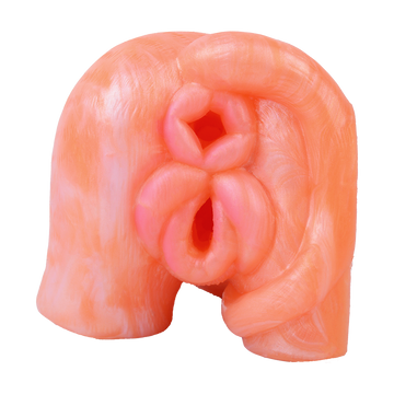 Orange Silicone Vibrating Pig Butt Male Masturbator