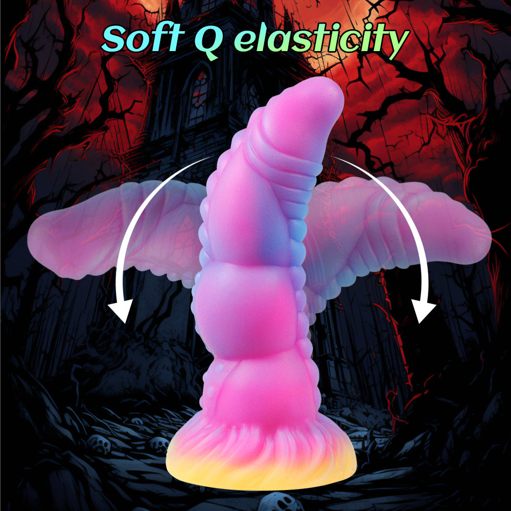 7 Inch Textured Light Up Dragon Dildo
