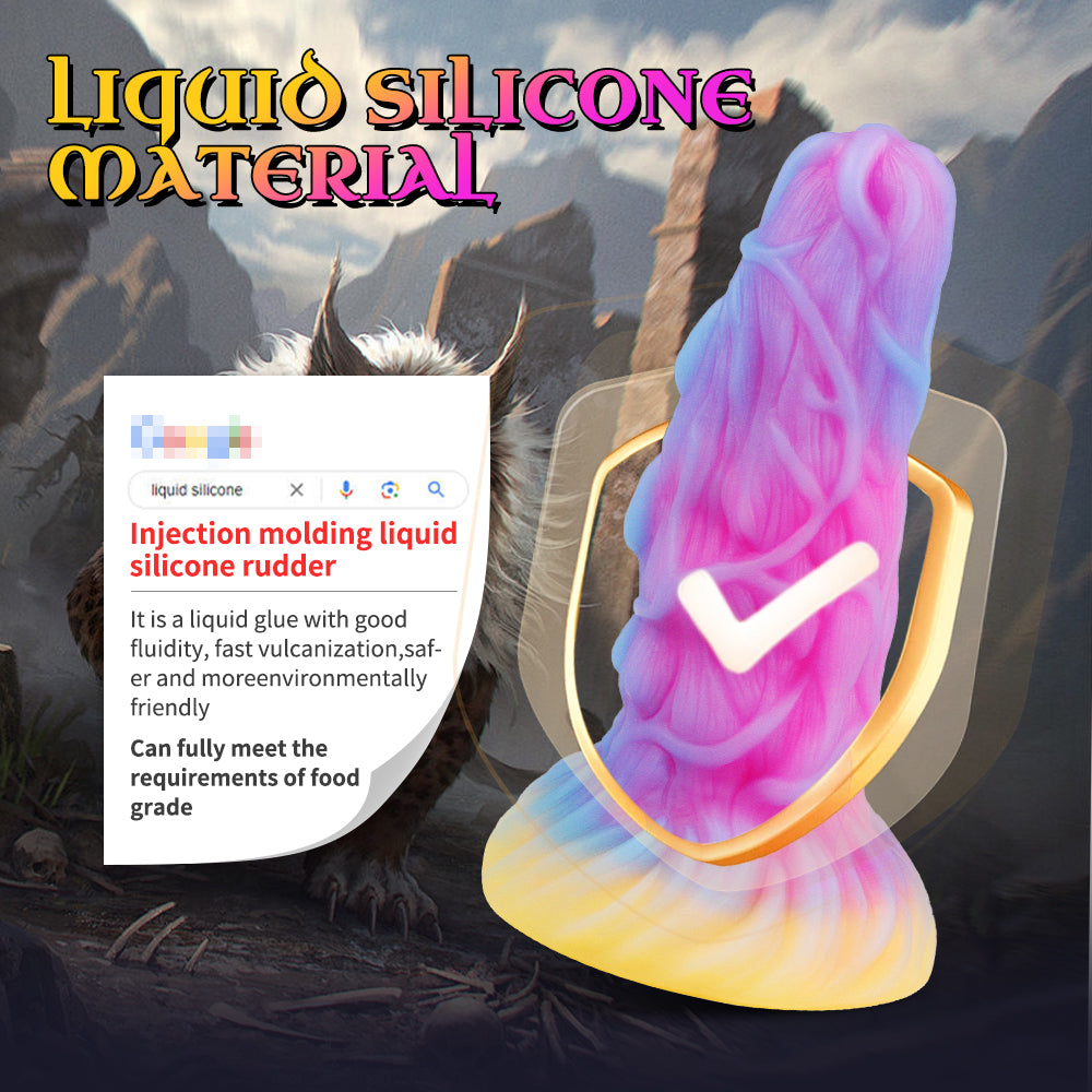 7 Inch Silicone Monster Textured Anal Dildo