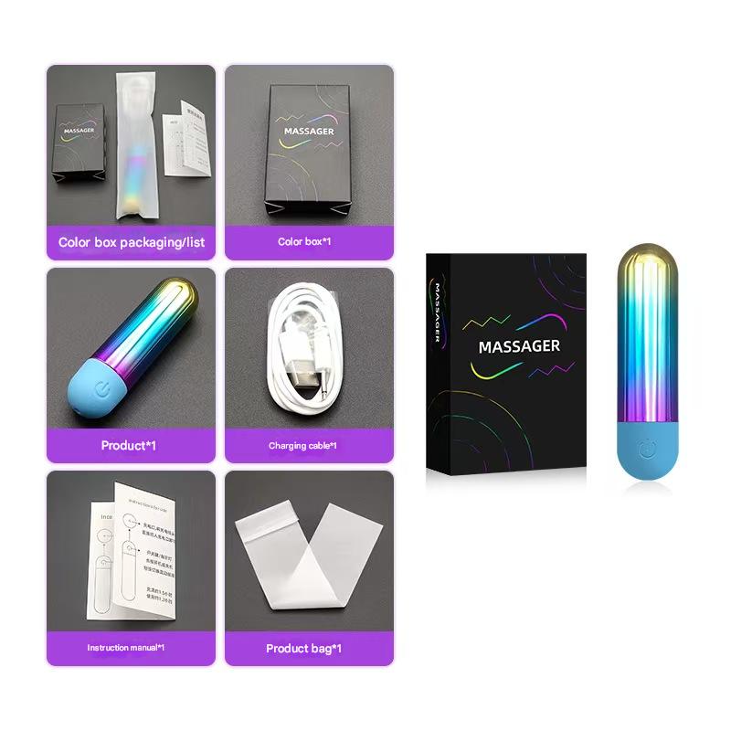 Colorful Powerful Multi Frequency Bullet Vibrator—Various colors