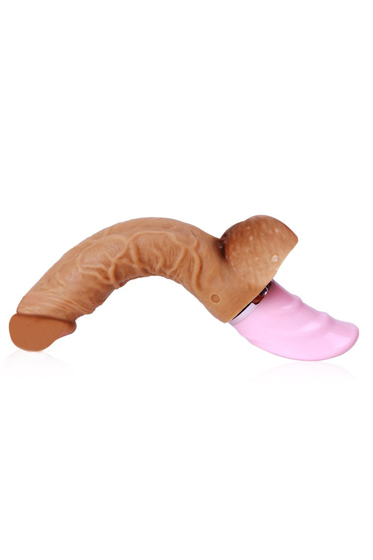 Hands Free Rechargeable Realistic Dildo Vibrator Bendable